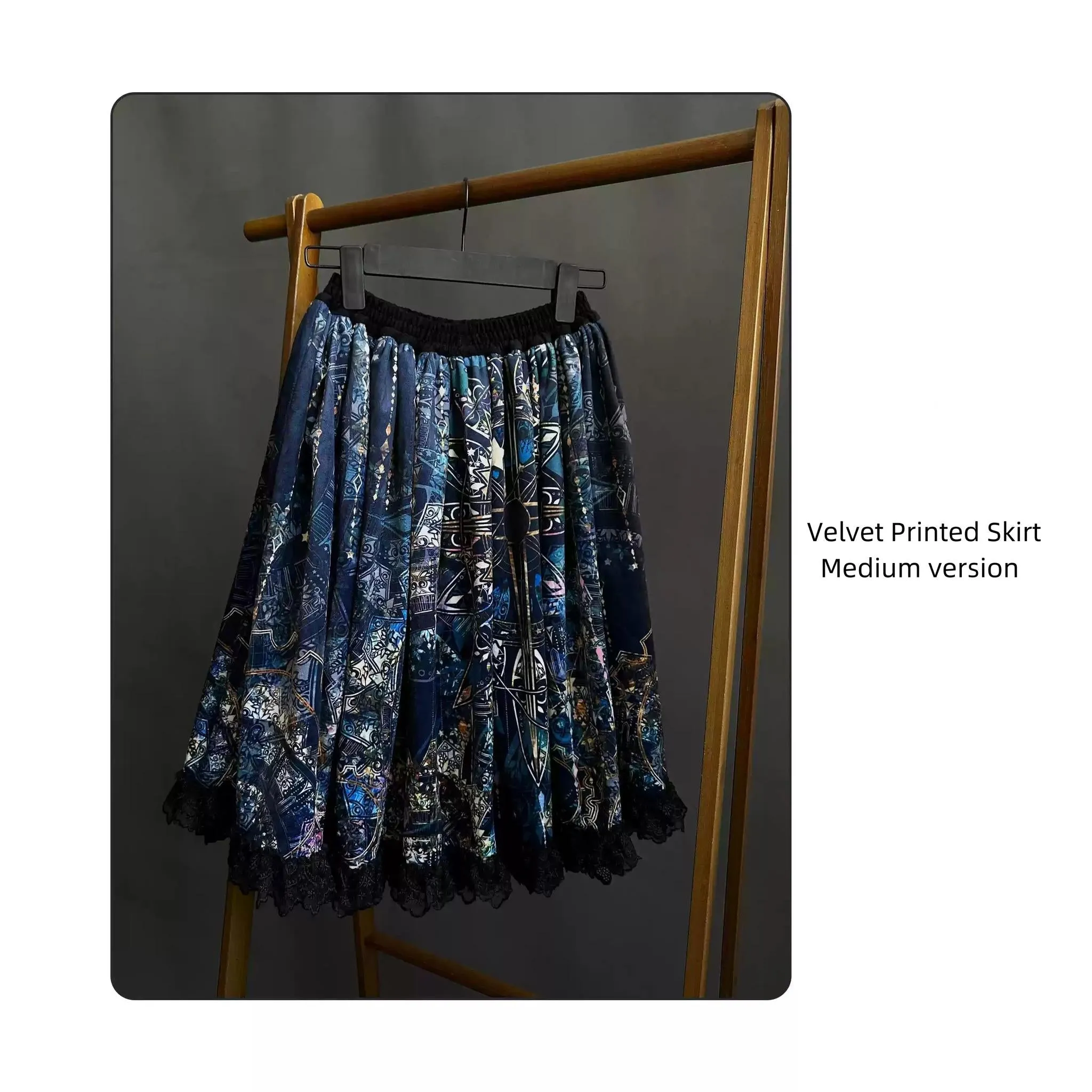 SUSIN~Night Traveler~Classic and Elegant Gothic Dress with Colorful Window Prints