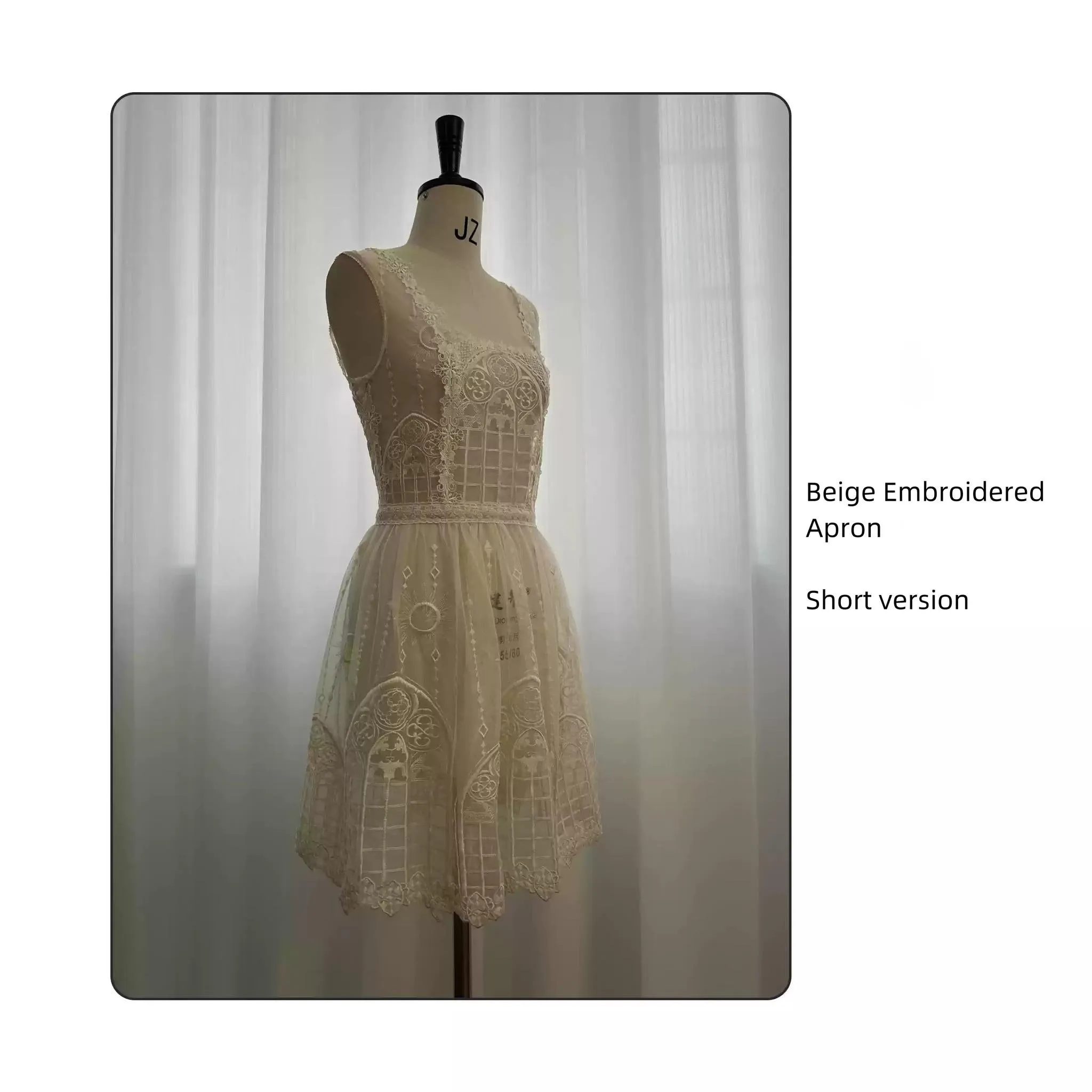 SUSIN~Night Traveler~Classic and Elegant Gothic Dress with Colorful Window Prints