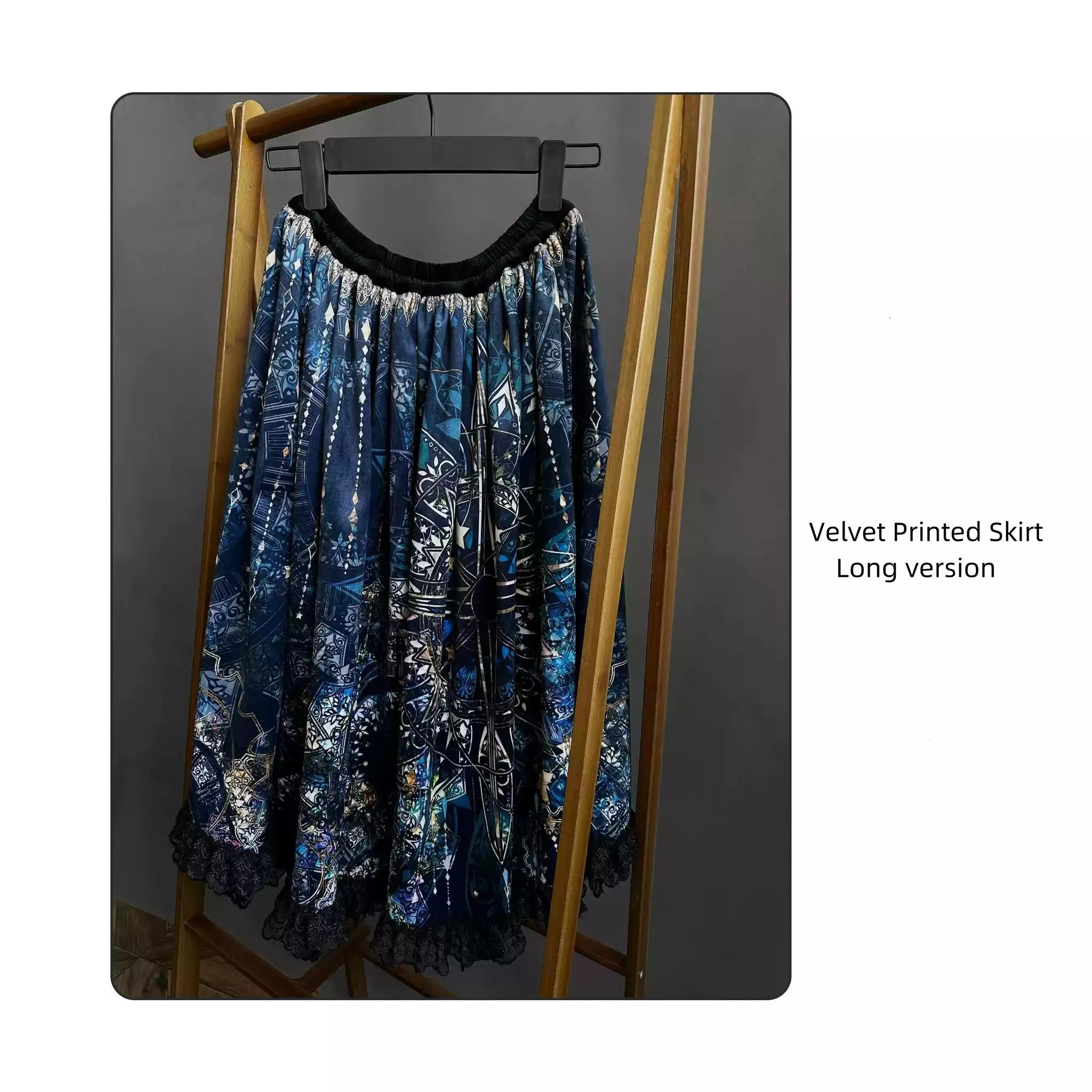 SUSIN~Night Traveler~Classic and Elegant Gothic Dress with Colorful Window Prints
