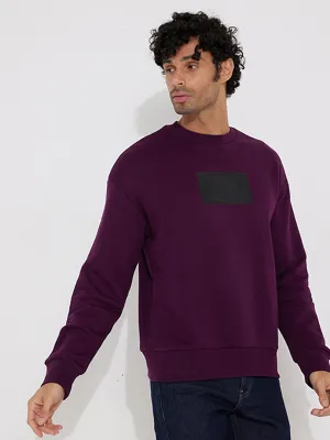 Textured Logo Box Comfort Crew