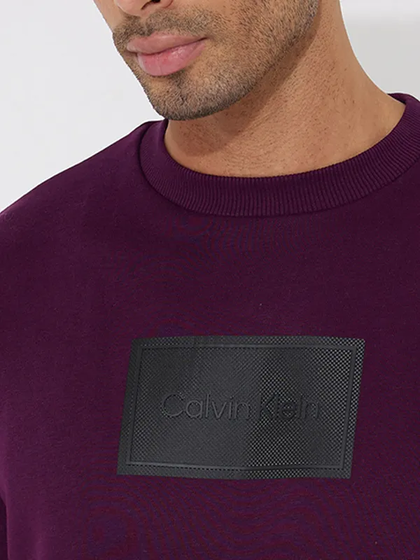 Textured Logo Box Comfort Crew