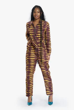 Twillight Relax Fit Jumpsuit  - Yellow