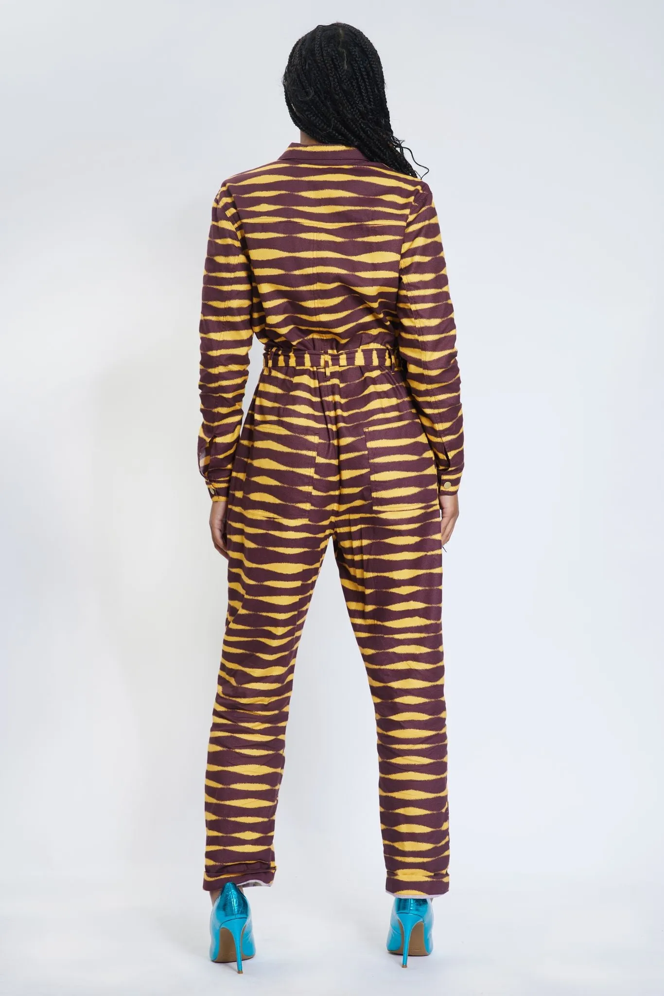 Twillight Relax Fit Jumpsuit  - Yellow