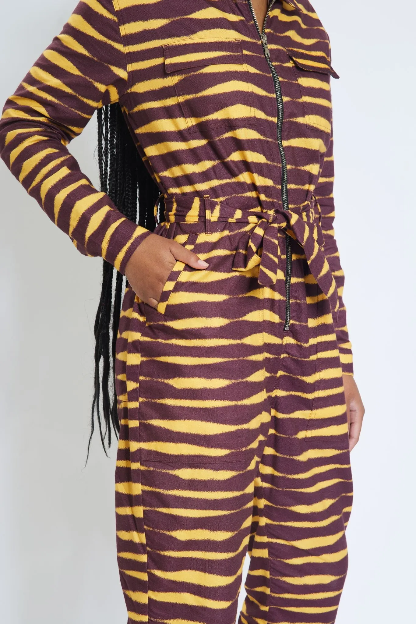 Twillight Relax Fit Jumpsuit  - Yellow