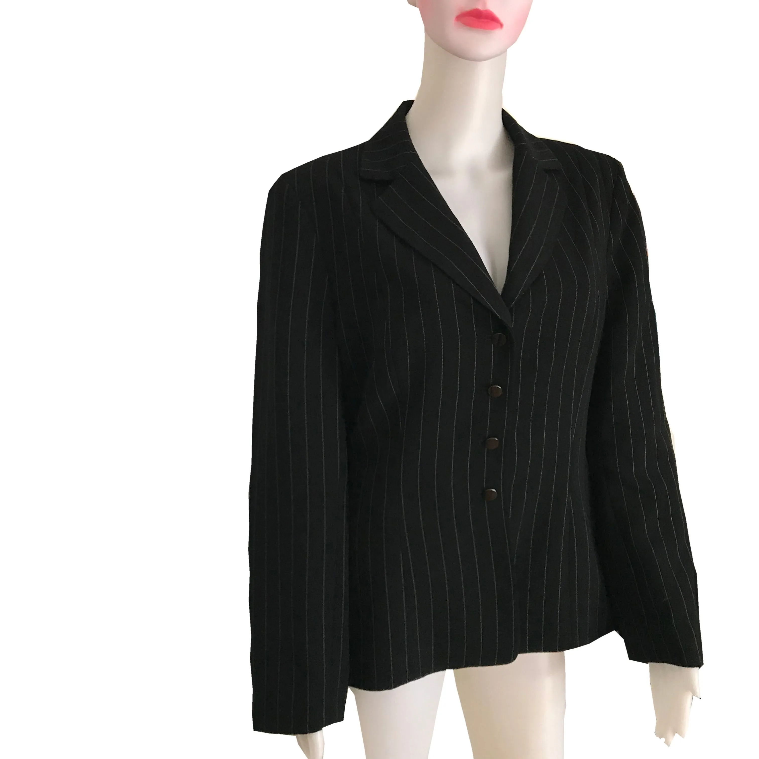 Vintage 1980s Giorgio Sant' Angelo Pinstriped Jacket