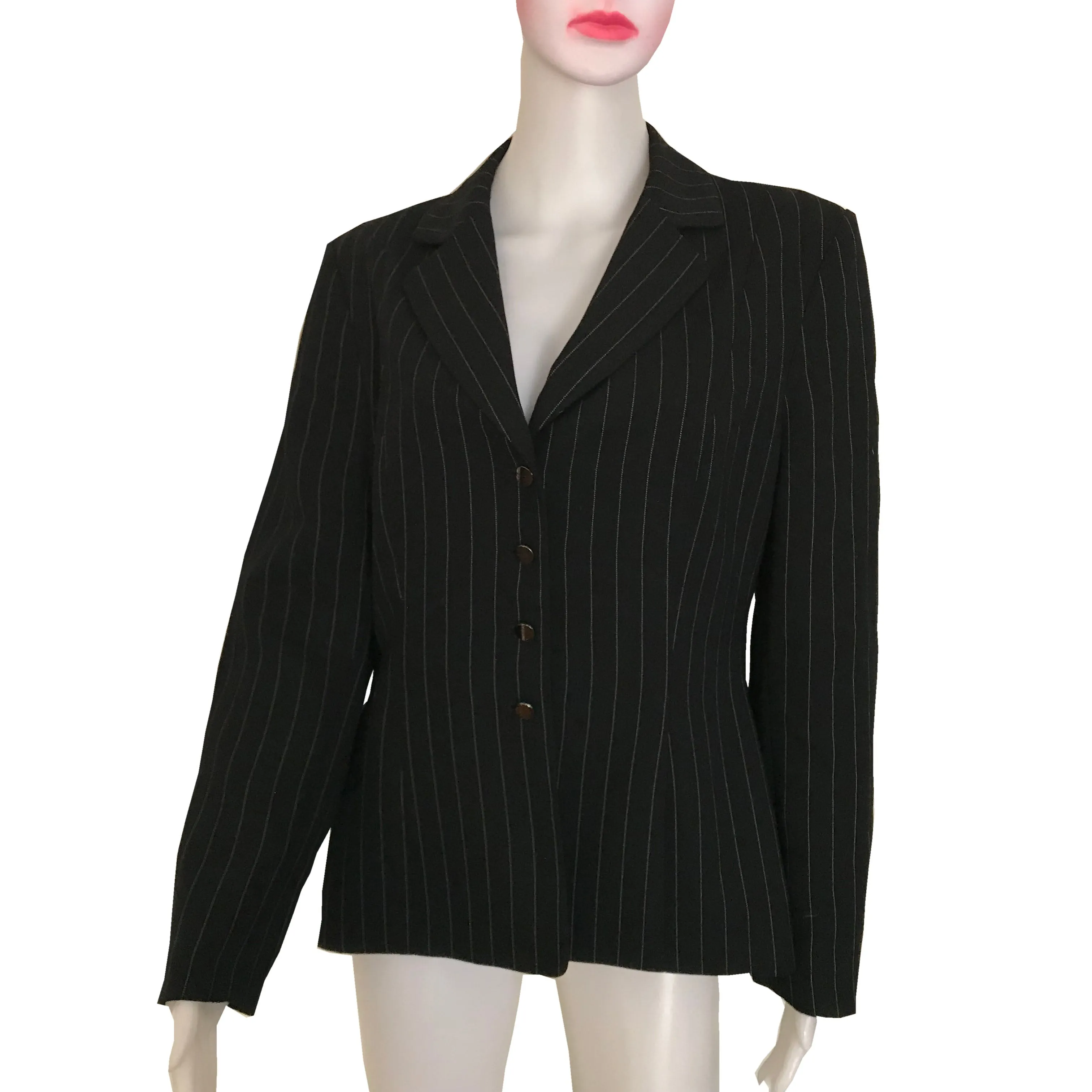 Vintage 1980s Giorgio Sant' Angelo Pinstriped Jacket