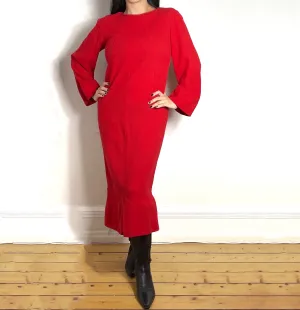 Vintage Jean Muir Wool Dress - REPAIRED