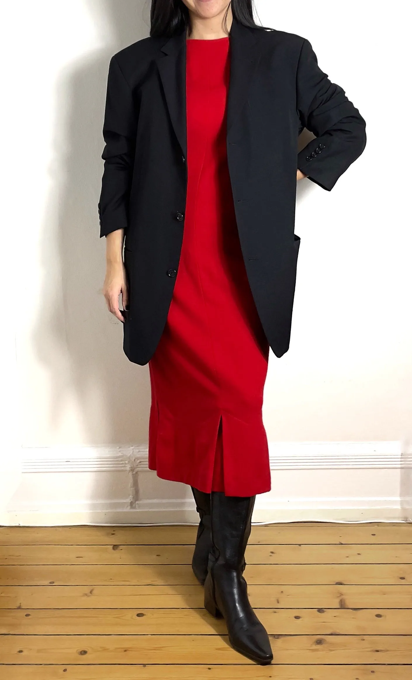 Vintage Jean Muir Wool Dress - REPAIRED