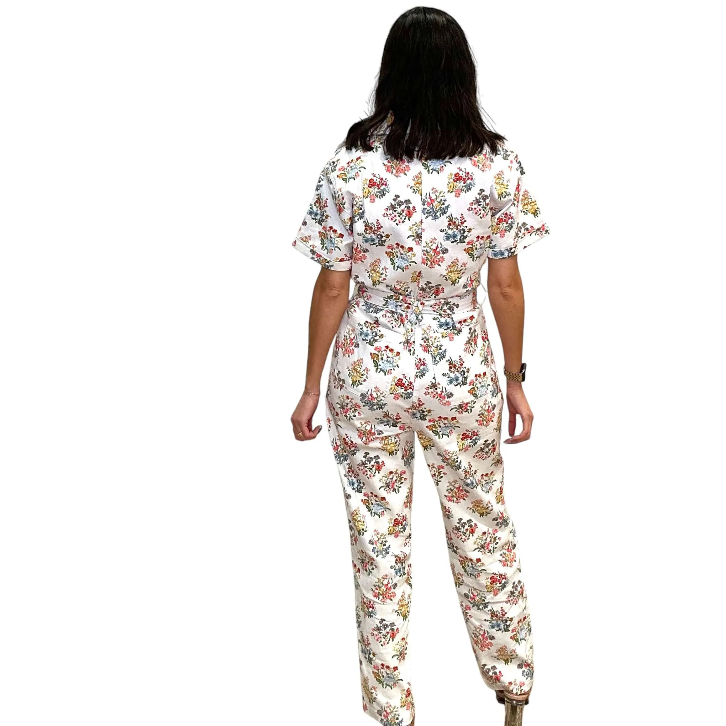 Washed Bouquet Twill Jumpsuit