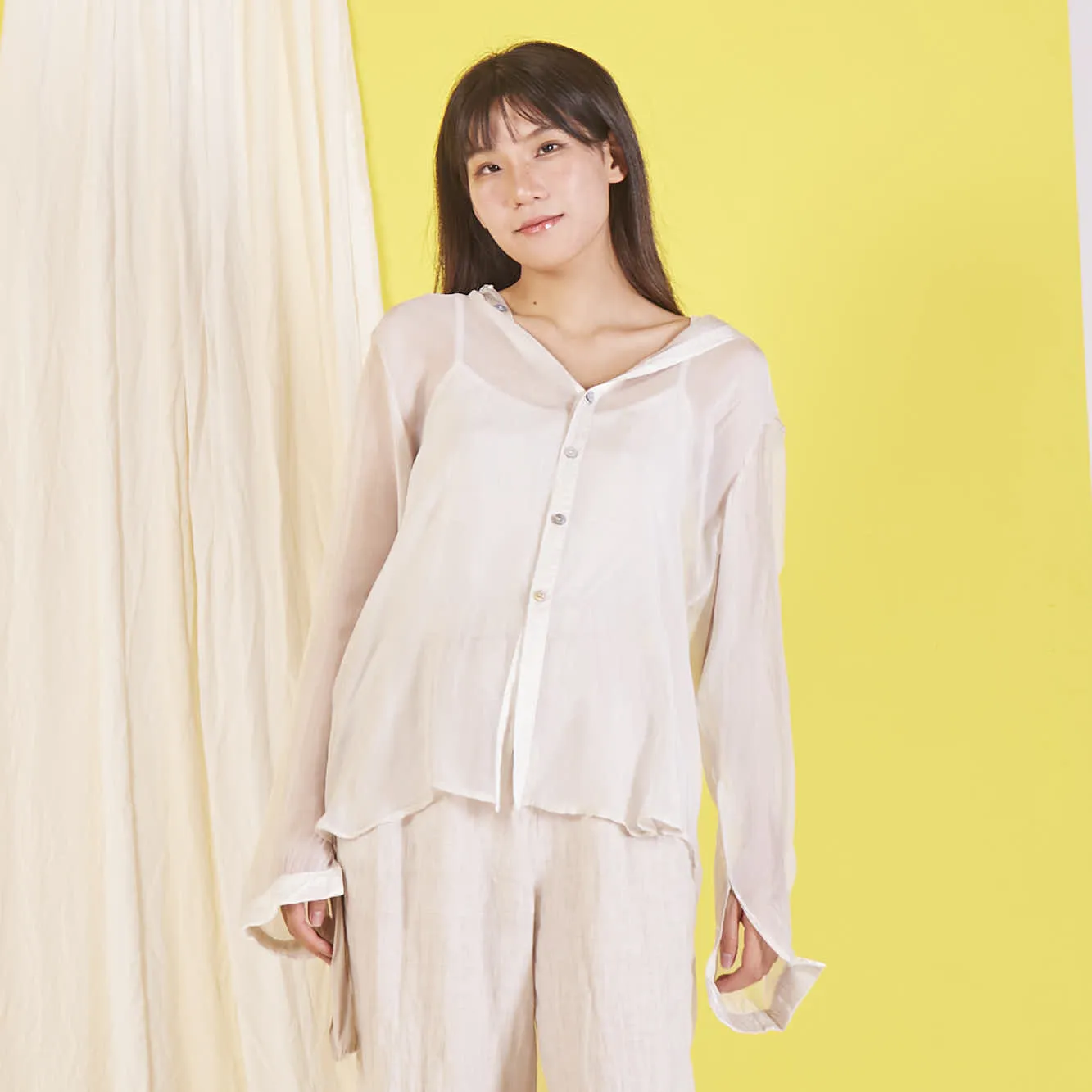 Wholesale elegant silk chiffon shirt
