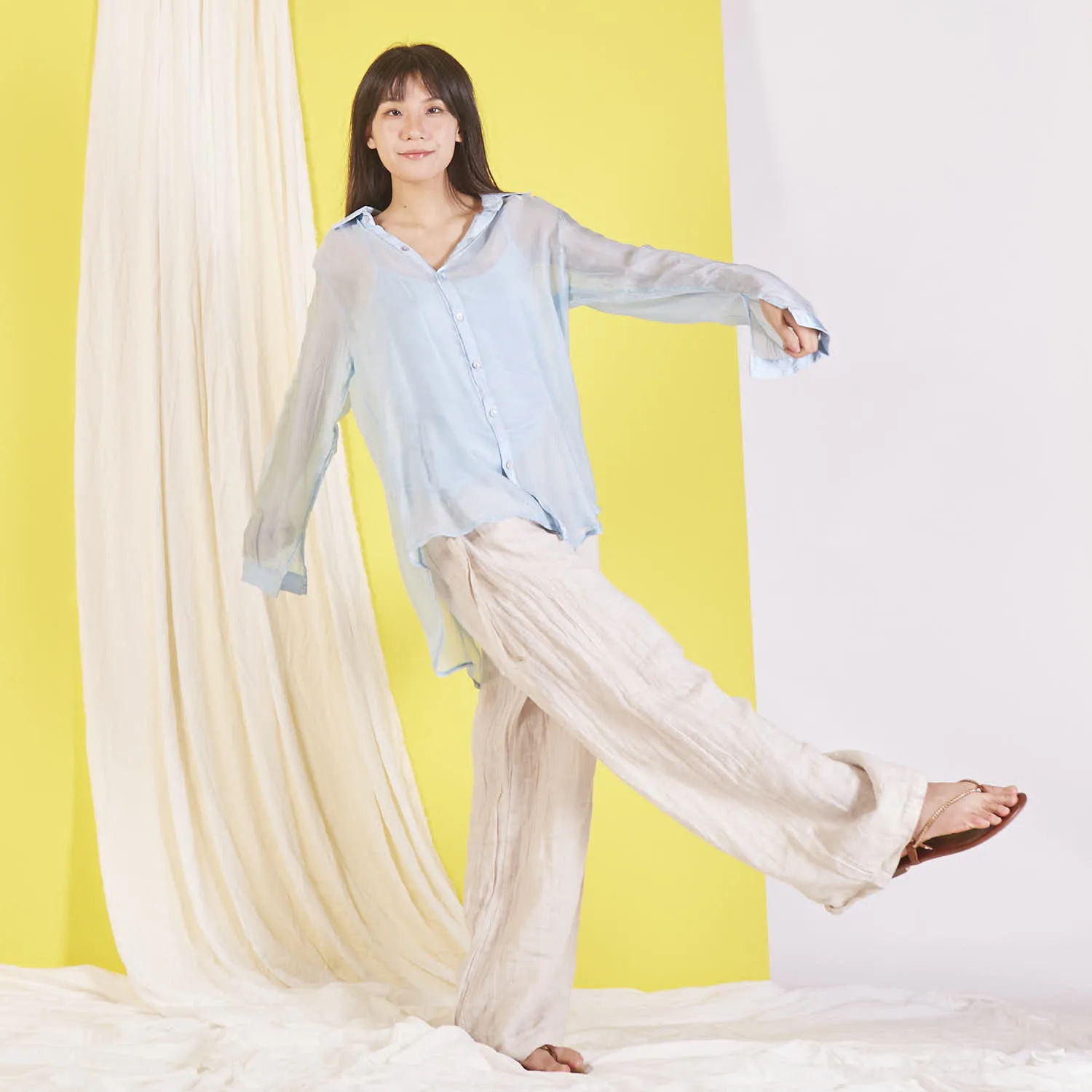 Wholesale elegant silk chiffon shirt