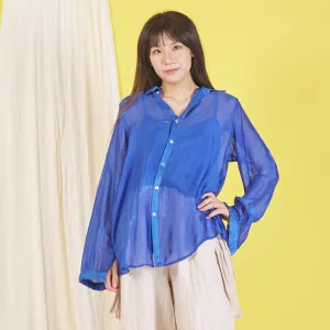 Wholesale elegant silk chiffon shirt