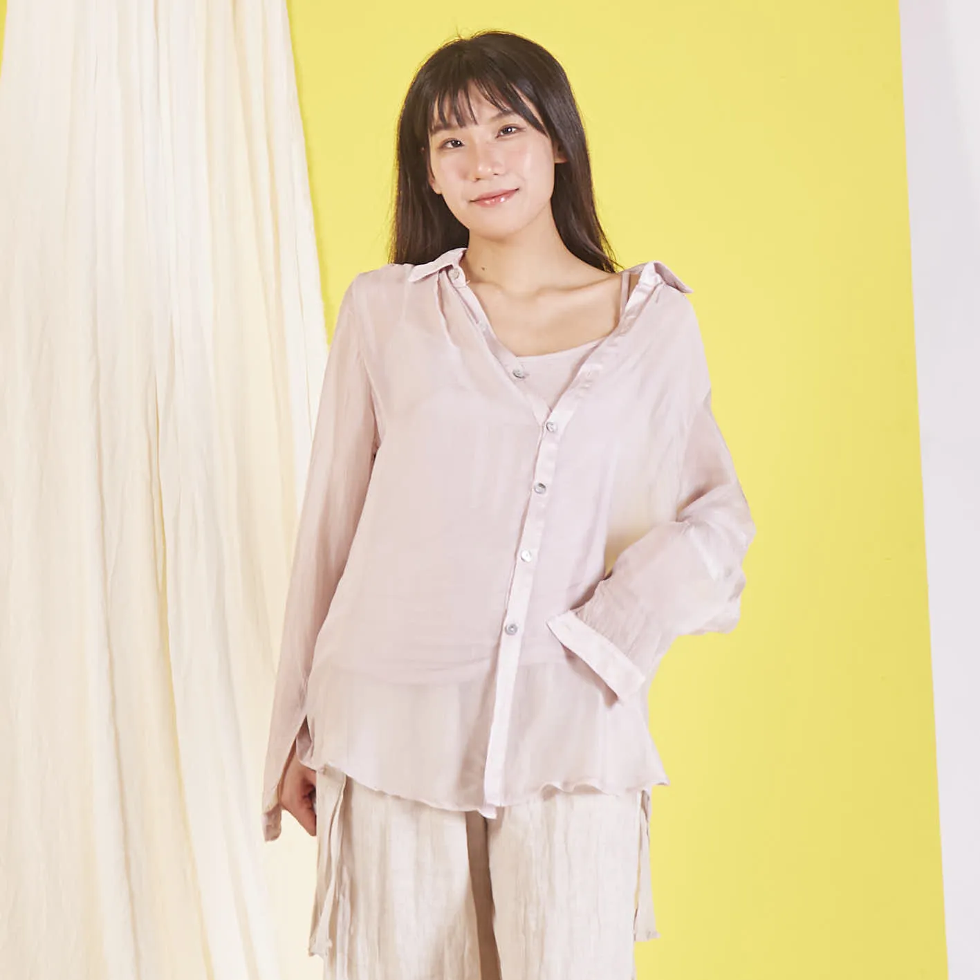 Wholesale elegant silk chiffon shirt