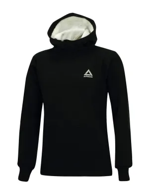 Winter Sweatshirt Crew Comfort Line mit Kapuze Schwarz