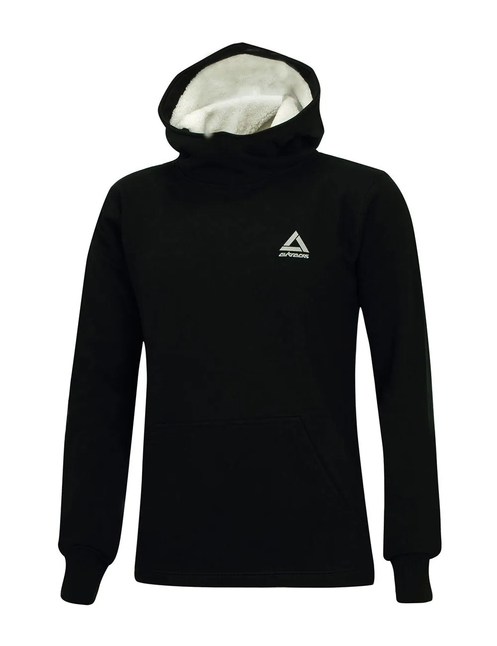 Winter Sweatshirt Crew Comfort Line mit Kapuze Schwarz