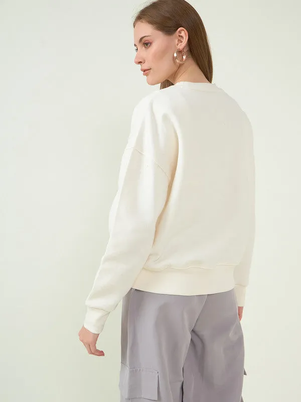 Women Cream Odor-Free Sweatshirt