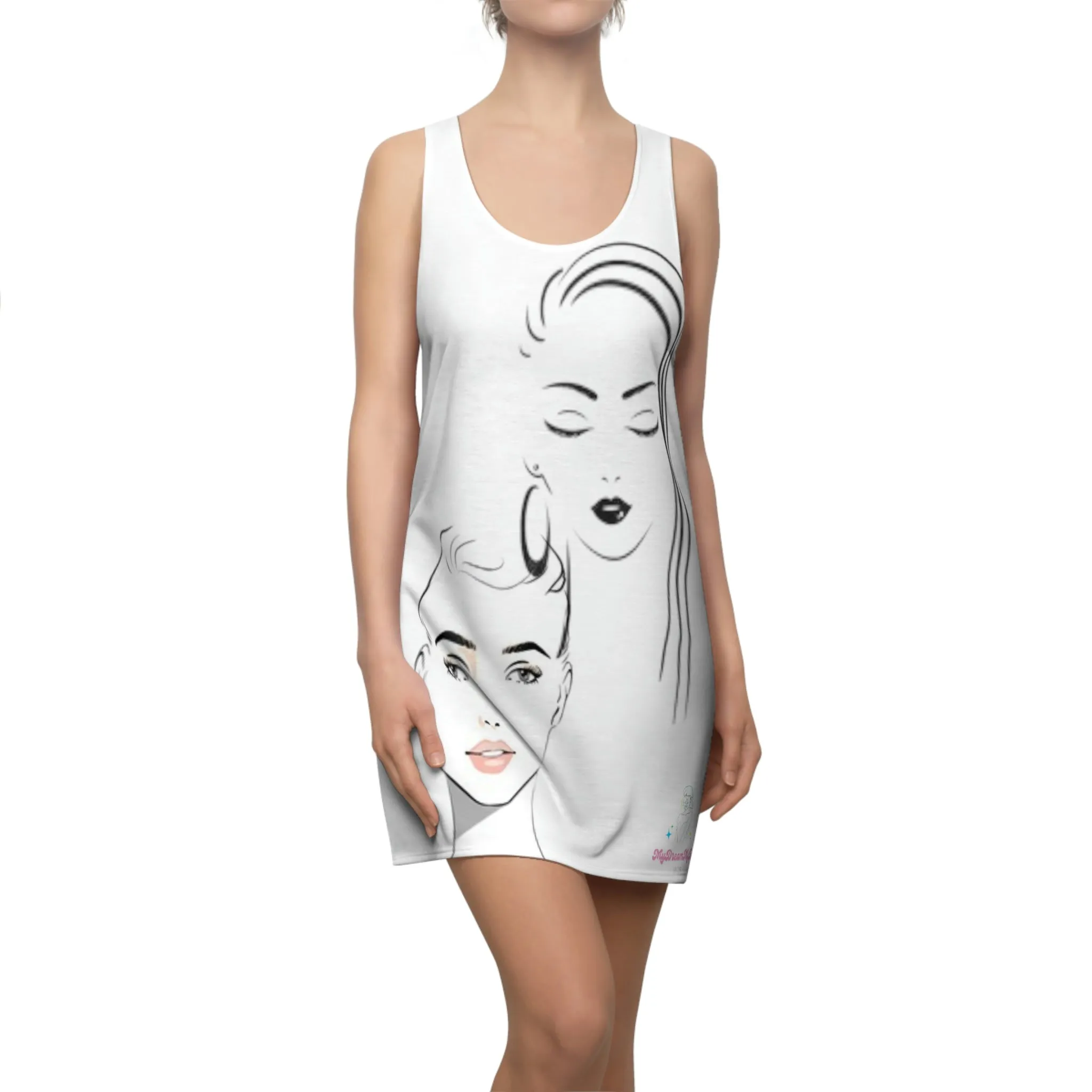 Women Rule Cut & Sew Racerback Dress (AOP)