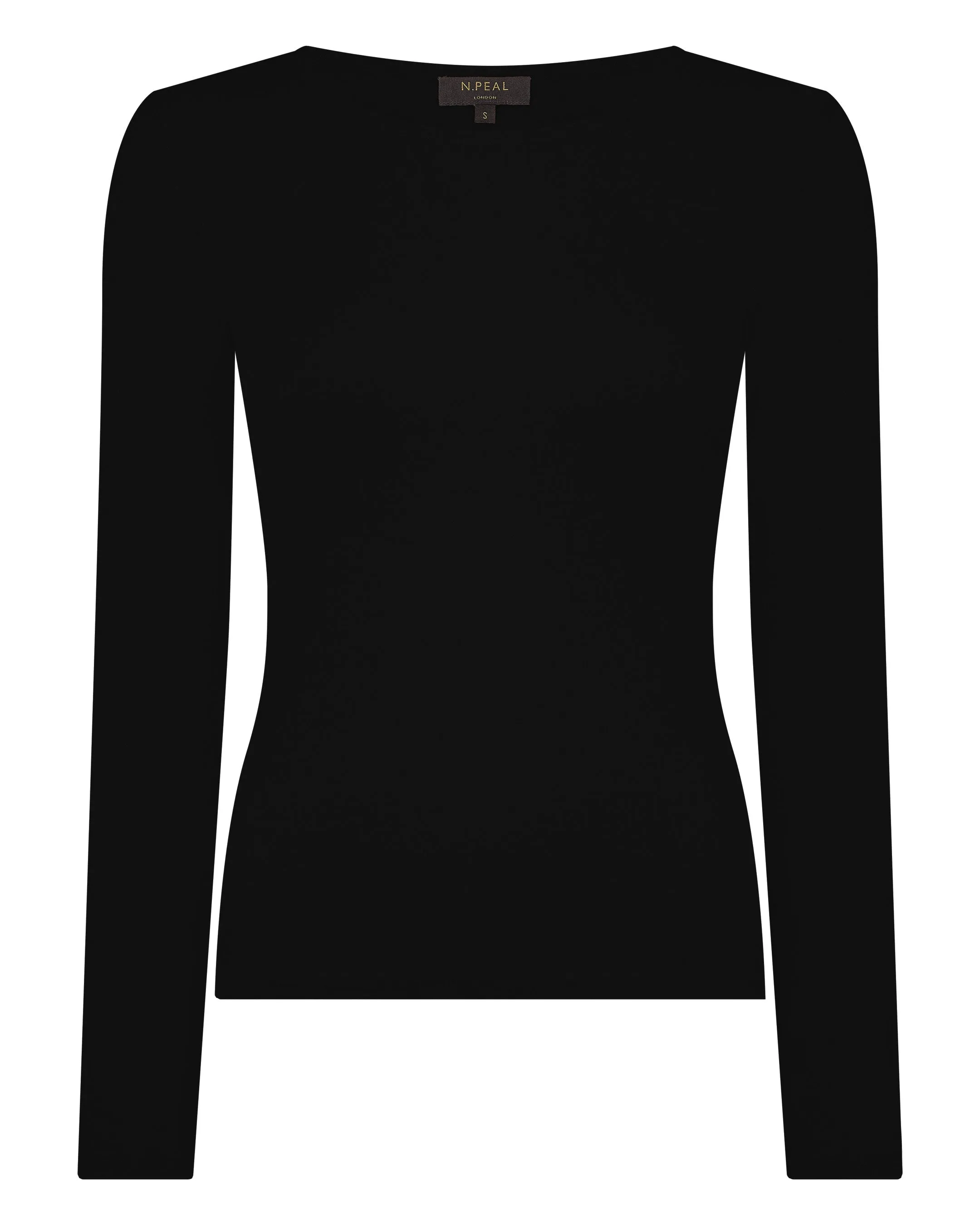 Women's Eden Superfine Cashmere Round Neck Top Black
