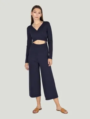 Women’s Wide Leg Knit Pants | Poly/Viscose/Nylon Blend | Comfy Pull-On Style for Effortless Fashion | One Posh Closet