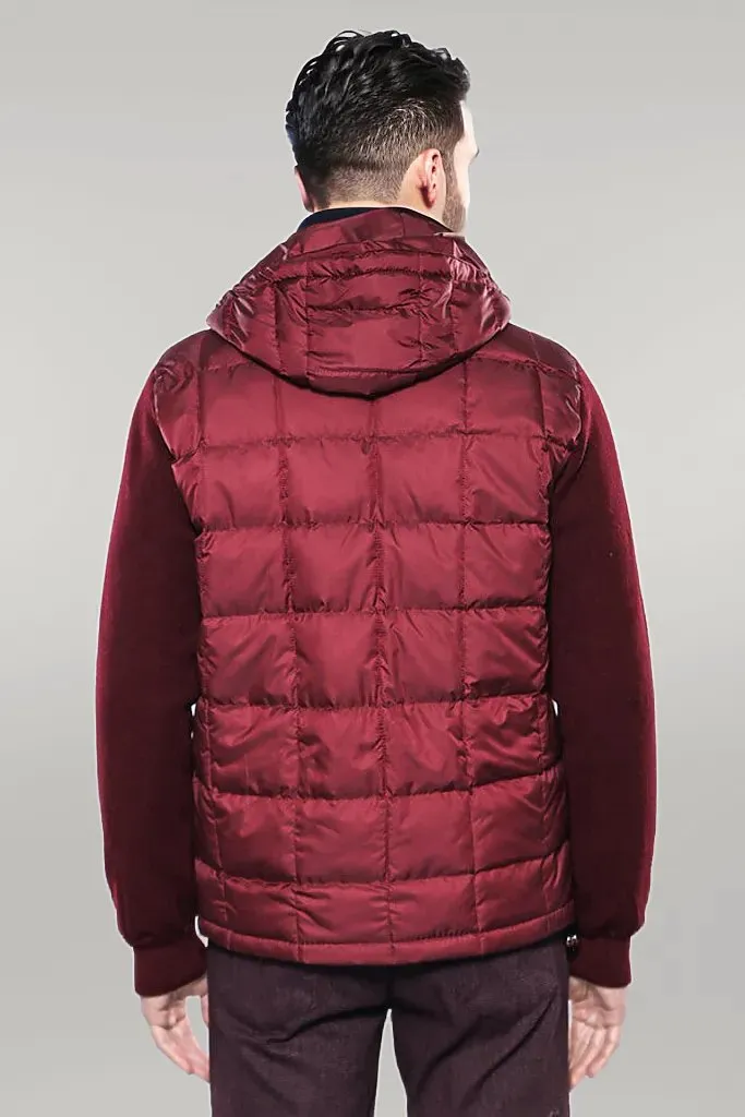 WSS Hooded Burgundy Coat Jacket  - Singen