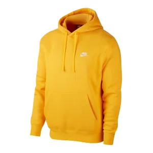 Yellow Nike Sportswear Club Fleece Hoodie - Ultimate Comfort & Classic Style