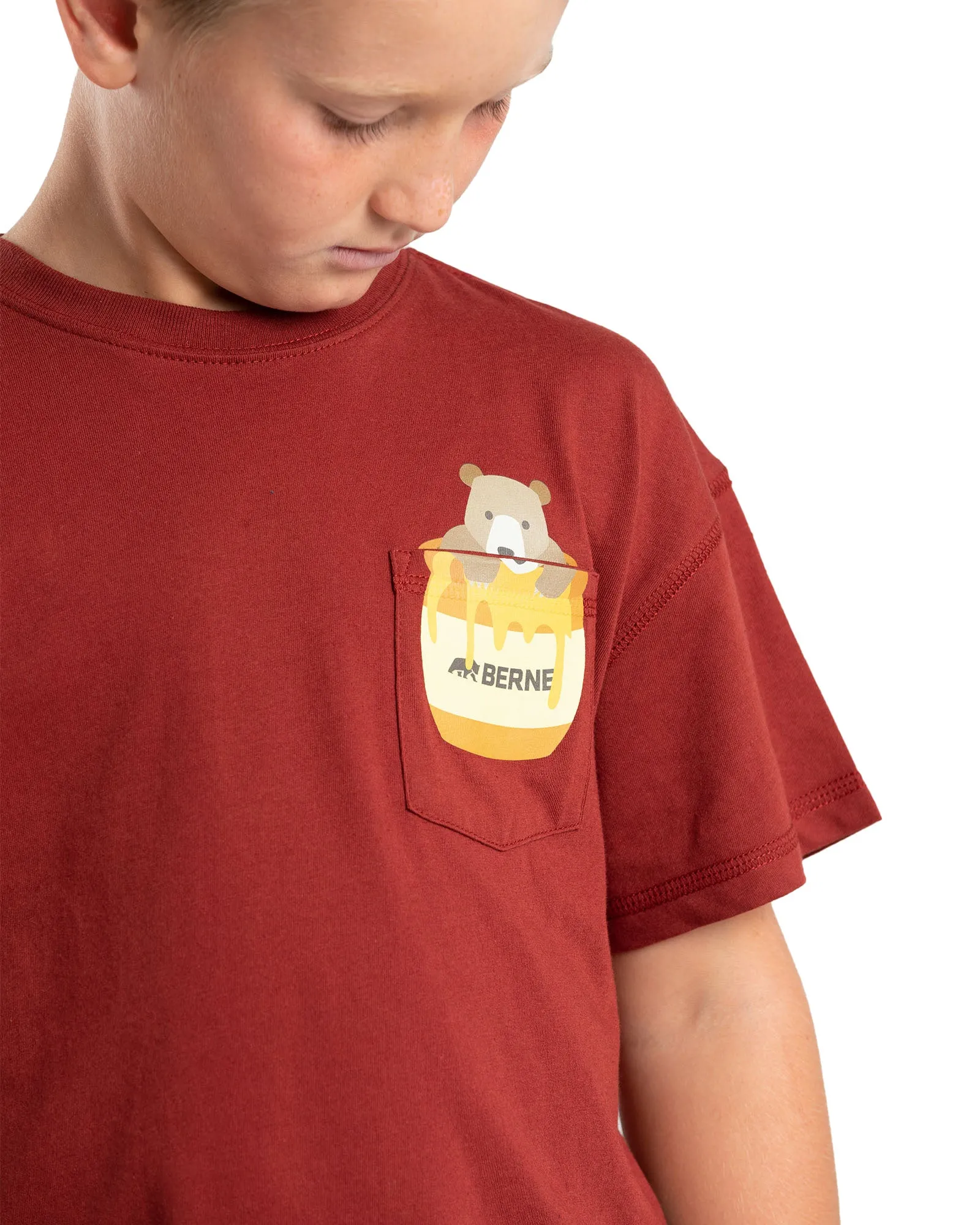 Youth Honey Bear Pocket T-Shirt